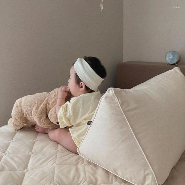 Kissen Kinder Bett Säugling Nacht Faul Anti-kollision Große Rückenlehne Liege Kleinkind Lesen Lendenwirbelsäule Baby Bettwäsche Almofadas