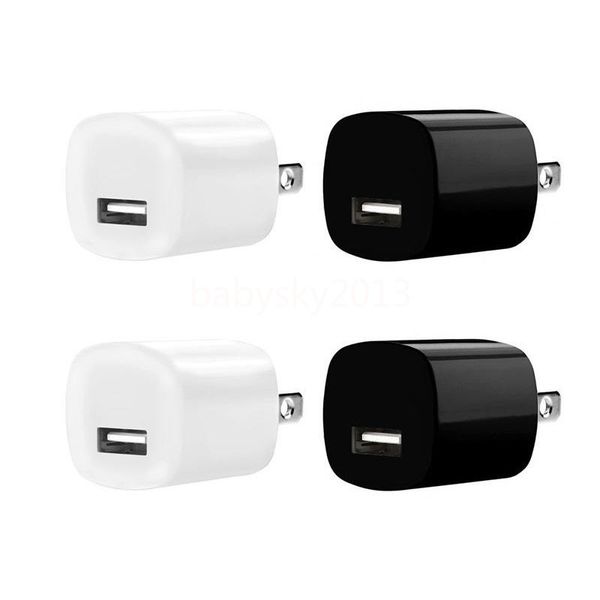 Universal 5V 1A US Duvar Şarj Cihazı USB Fişi Telefon Adaptörü Samsung için Mini Taşınabilir Güç Adaptörleri iPhone 5 6 7 8 X MP3 B1