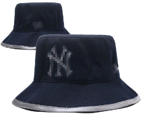 Designer Yankees Bucket chapéus para mulheres New York Barrel Basquete Beisebol Pescador Stingy Brim Buckets de futebol Homens Sun Cap Barril Caps Wide Brim Hat