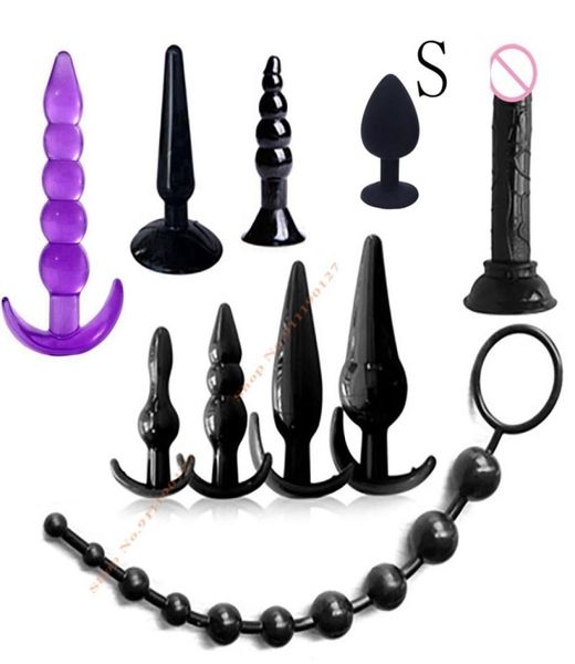 Massaggio vibratore culo plug anale set vibrazione sensualità kit perline vibranti massaggiatore prostatico sessuale giocattoli del sesso per coppie di2071737