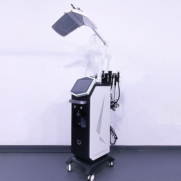 Máquina facial de oxigênio, jato de oxigênio de água, pdt, terapia de luz led, dispositivo de beleza profissional