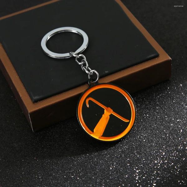 Portachiavi Half-Life Alyx Portachiavi Gioco Half Life LAMBDA Logo Collana con ciondolo Portachiavi in metallo Portachiavi Gioielli regalo per uomo