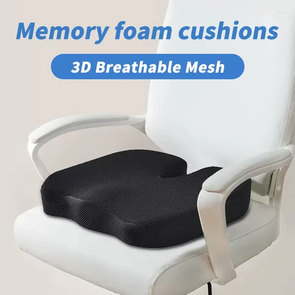 Travesseiro ergonômico espuma de memória u-assento cadeira de massagem carro lento rebote assento cadeira de escritório-