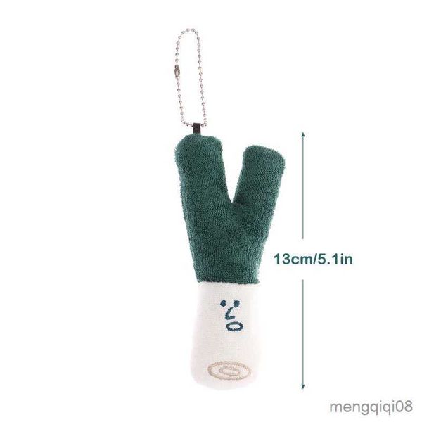 Anahtarlıklar Landards yeşil peluş oyuncak karikatür sebze kolye yumuşak doldurulmuş bebek anahtar çantası araba çantası anahtar yüzük dekor çocuk hediyesi R231103