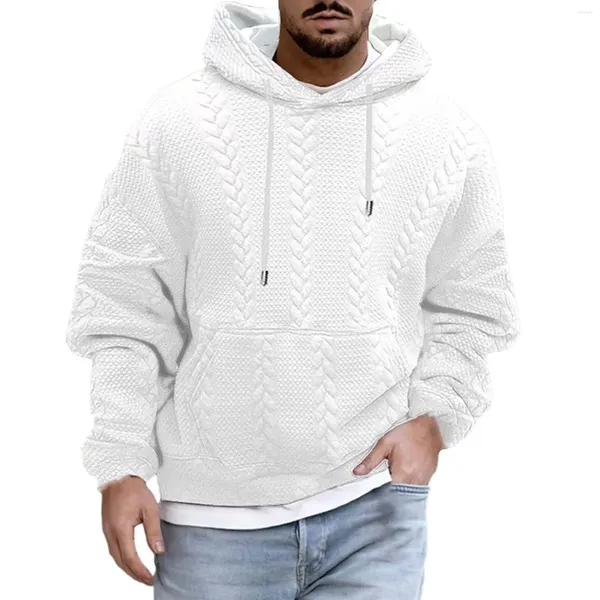 Hoodies masculinos outono casaco casual com capuz manga longa camisola de malha quente quarto chinelo simples vestuário espuma casa