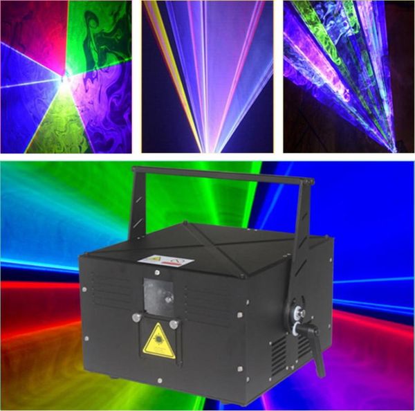 Illuminazione laser per club a colori da esterno 4000MW RGB Sistema da discoteca Spettacolo teatrale Spettacolo Proiettore Attrezzatura per DJ Festa per sal1202580