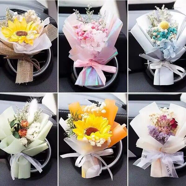 Dekorative Blumen 1 Stück Mini natürlicher getrockneter künstlicher Blumenstrauß für Heimdekoration, Hochzeit, Dekoration, DIY-Handwerk, Geschenkzubehör