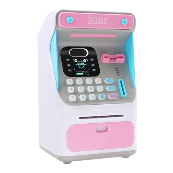 Outros brinquedos Mini ATM Money Bank com reconhecimento eletrônico de face de trava para crianças adolescentes meninos 230403