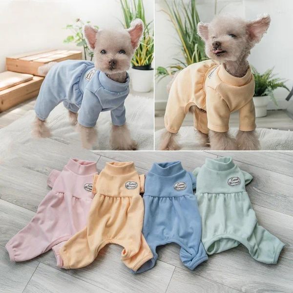 Vestuário de cachorro roupas de inverno pijamas macacão filhote de cachorro traje macacões yorkshire pomeranian maltese poodle bichon schnauzer roupas para animais de estimação casaco