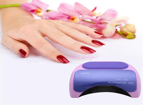 Novas ferramentas de arte em gel para esmalte de unhas Profissional CCFL 48W LED Lâmpada UV Luz 110220V Secador de unhas com configuração de temporizador de indução automática 229707131