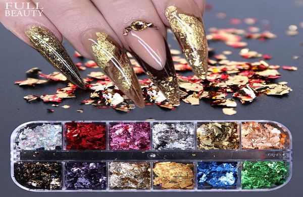 HugMee Nail Glitter Glitter Lantejoulas Popular Platinum Shredded Paper Jin Cong Enfeites de unhas Decoração de arte de unha DIY para salão de beleza M0028512846