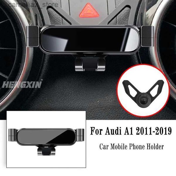 Suporte para carro Suporte para telefone de carro para Audi A1 Sportback 8XA 8XF 2011-2019 Suporte de navegação por gravidade Suporte de clipe de saída de ar Suporte giratório Q231104