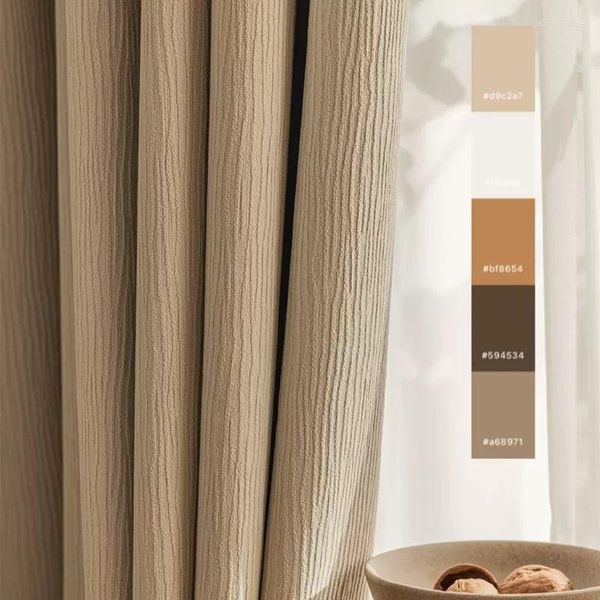Занавес японский стиль сгущенным полосатым прессом Ченль Полная затемнка ткани гостиная спальня.