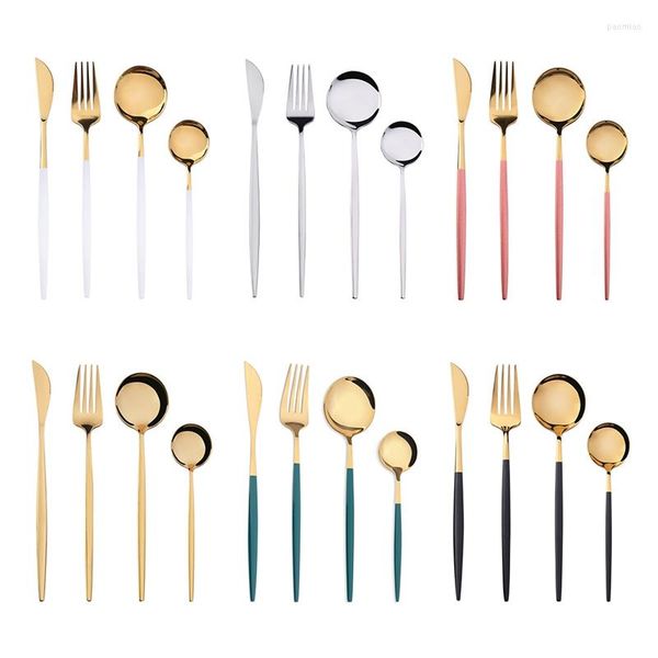 Conjuntos de utensílios de jantar 4pcs/conjunto de utensílios de mesa