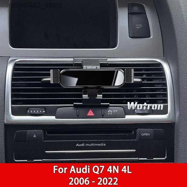 Suporte para carro Suporte para celular para carro para Audi Q7 Q8 4N 4L 2016-2022 360 graus giratório GPS Suporte de montagem especial Suporte de navegação Q231104