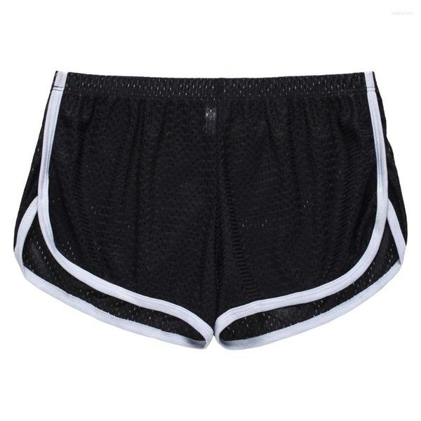 Mutande Sexy Cool Uomo Costumi da bagno Boxer Costume da bagno Pantaloncini da bagno Pantaloni da spiaggia Slip traspiranti a vita bassa da uomo Panti con bottoni