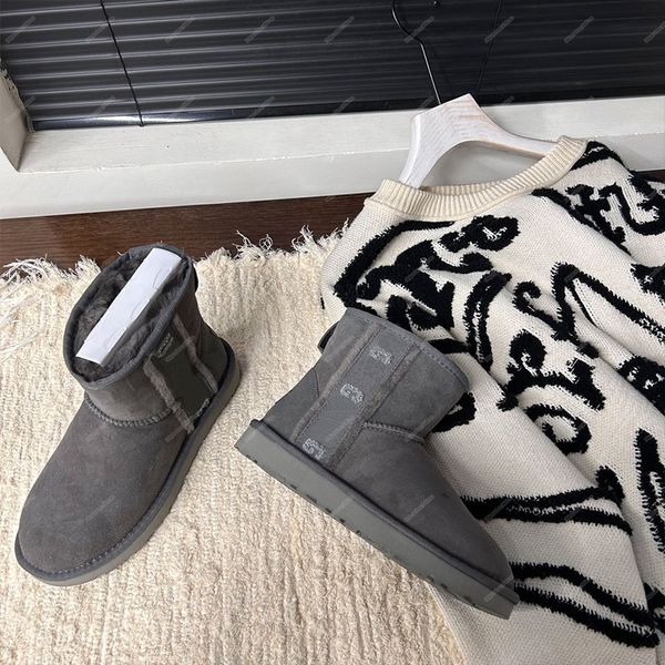 Женские дизайнерские сапоги Роскошное качество, зимняя теплая домашняя обувь 2629, модная обувь из одной ткани с мехом, новые зимние туфли из ленивой шерсти, дизайнерские ботинки до колена