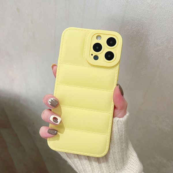 Luxo para baixo jaqueta interessante paródia iphone caso para iphone 11 12 13 14 15 plus pro max moda silicone caso de borracha sílica gel caso