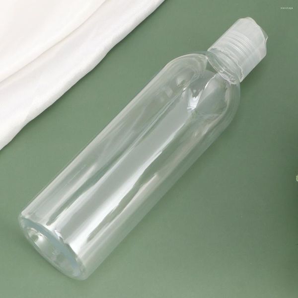 Bottiglie di stoccaggio Bottiglia ricaricabile da viaggio Squeeze Cap Lozione Contenitori vuoti per shampoo Tappi di plastica Dispenser per presse Disco Campione trasparente