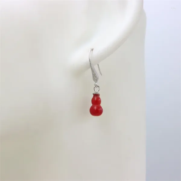 Dangle Oorbellen ZFSILVER Fit Trendy Elegent Sea Coral Kalebas Stud Eardrop Oorhaak Voor Vrouwen Temperament Sieraden Accessoires Cadeau