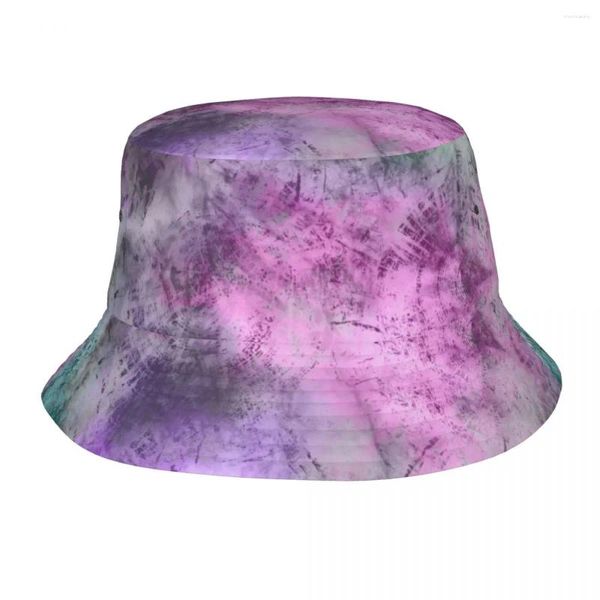 Berets Bunte Tie Dye Eimer Hut Für Teenager Sommer Berufung Sonne Stilvolle Faltbare Outdoor Sport Angeln Hüte Drop