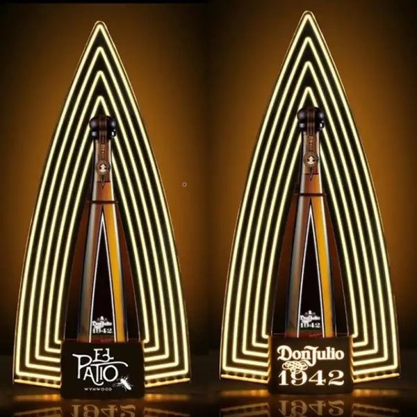 LED SPEARHEAD Don Julio 1942 Bottiglia di tequila Presentatore Servizio VIP Glorificatore Insegna al neon per DJ Disco Event Party Lounge NightClub