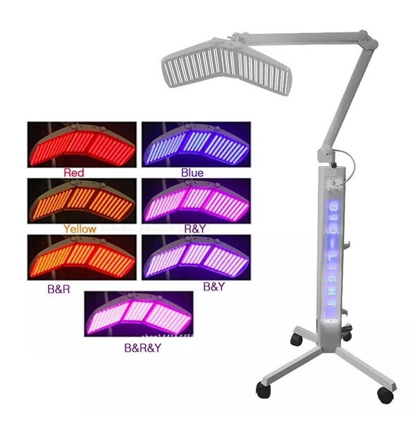 Altre apparecchiature di bellezza BIO-Light Cura della pelle Macchina di bellezza Multifunzione Lampada per fototerapia a 7 colori Maschera facciale Pdt Dispositivo per terapia della luce facciale a LED