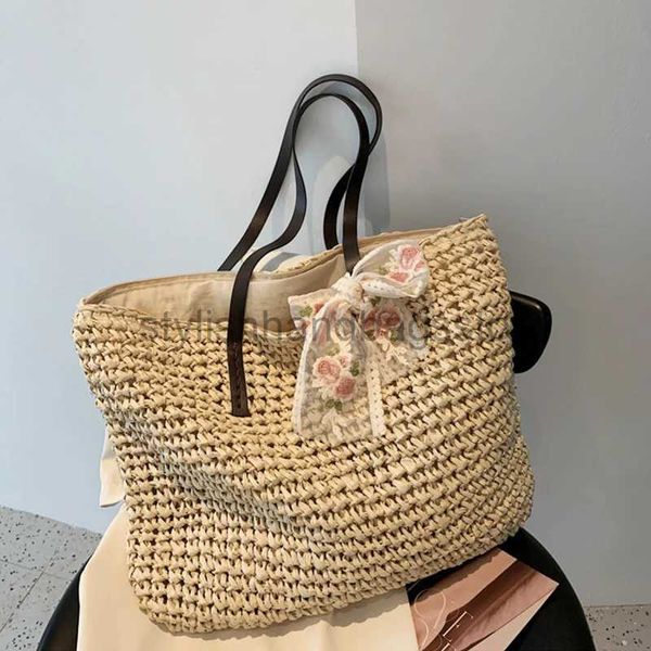 Сумки на ремне Соломенная женская сумка с мягкой подкладкой большой вместимости Женская пляжная сумка для отпуска Сумка для отдыха Женская сумкаstylishhandbagsstore