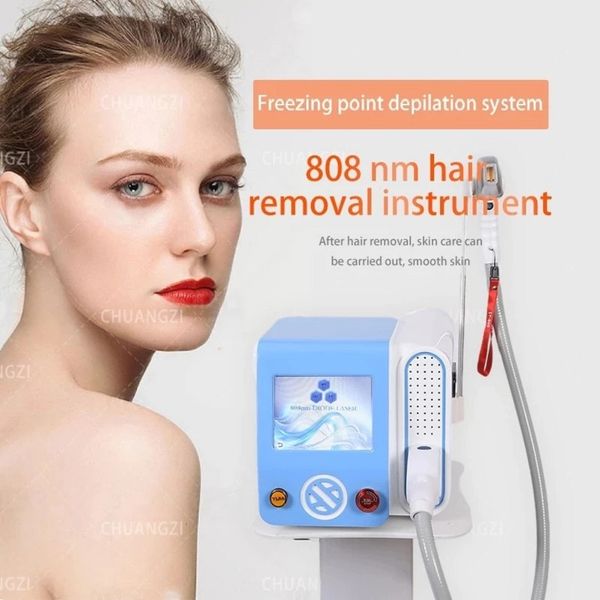 Máquina de remoção de cabelo a laser de diodo Ce portátil 755 808 1064 Remoção 808nm Beauty Machine