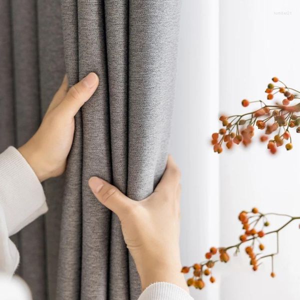 Fabricante de cortinas tamanho personalizado cor sólida cortinas de janela de alta qualidade para sala de estar decoração de casa