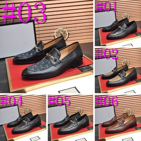 G15/14Model Sapatos de vestido de couro de couro masculino Classic Vintage Derby Sapatos Brogue Sapatos Men Slip-Office Office Party Wedding Sapatos