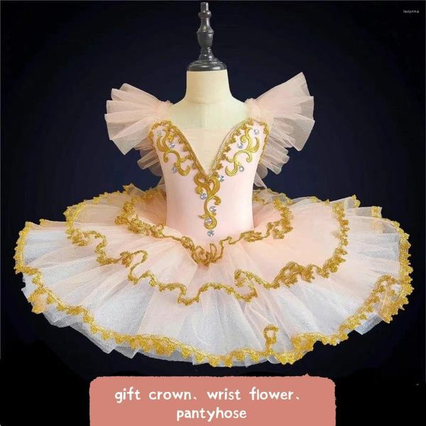 Stage Wear 2023 In Swan Lake Ballet Clothes Bambini Body da ginnastica per ragazze Body da donna Body Dance