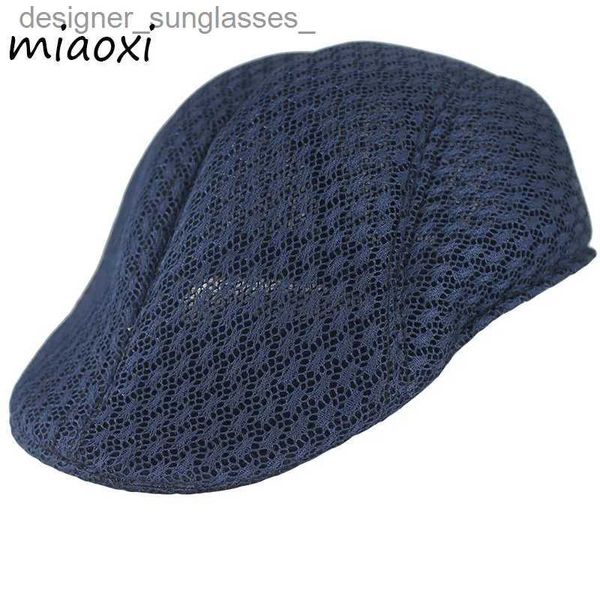 Berets Neue Fashon Männer Sommer Baskenmütze C Für Unisex Belüftung Gitter Männliche Cs Casual Komfortable Schönheit Solide Erwachsene Hut CL231103