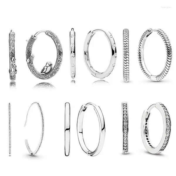 Ohrstecker Pan 925 Sterling Silber Zirkon Mode Übertrieben Charme Trend Kreis Form Party Bankett Damen Schmuck Geschenk