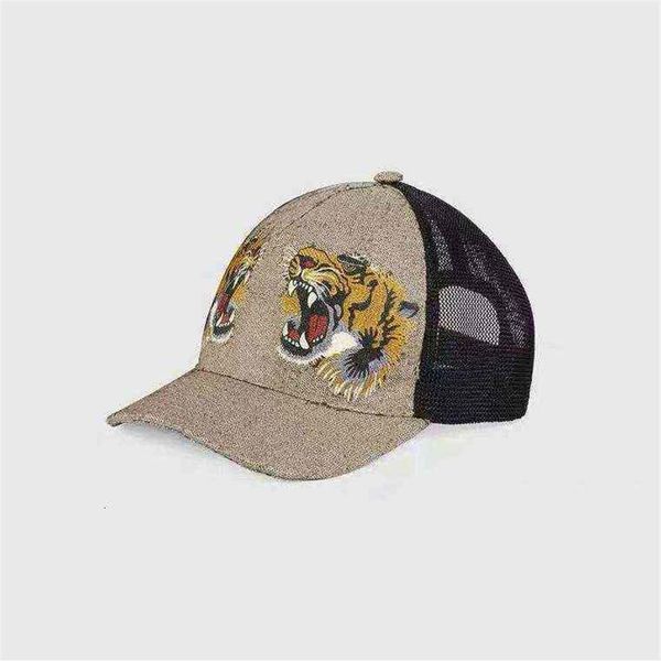 Дизайнерская шляпа с изображением тигра и животного, вышитая змеей, мужская брендовая мужская и женская бейсболка2724