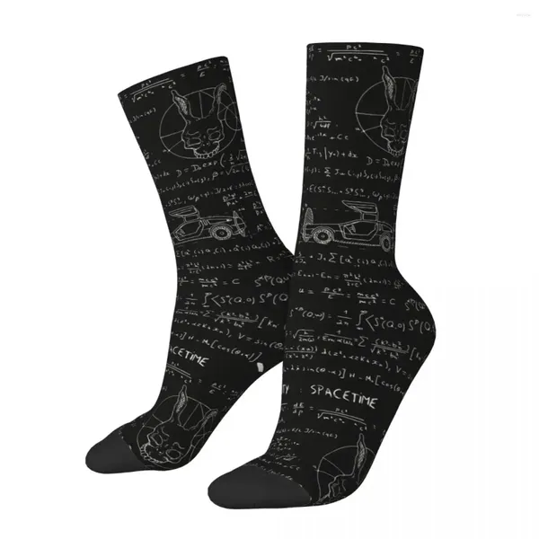 Herrensocken Happy Funny Relativity Spacetime Retro Harajuku Science Equation Formula Hip Hop Neuheit Seamless Crew Crazy Sock