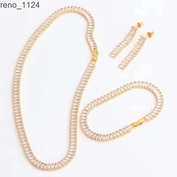 Atacado feminino 18k banhado a ouro cz tênis corrente gargantilha arco-íris colares personalizado 925 prata esterlina 14k rosa turquesa jóias