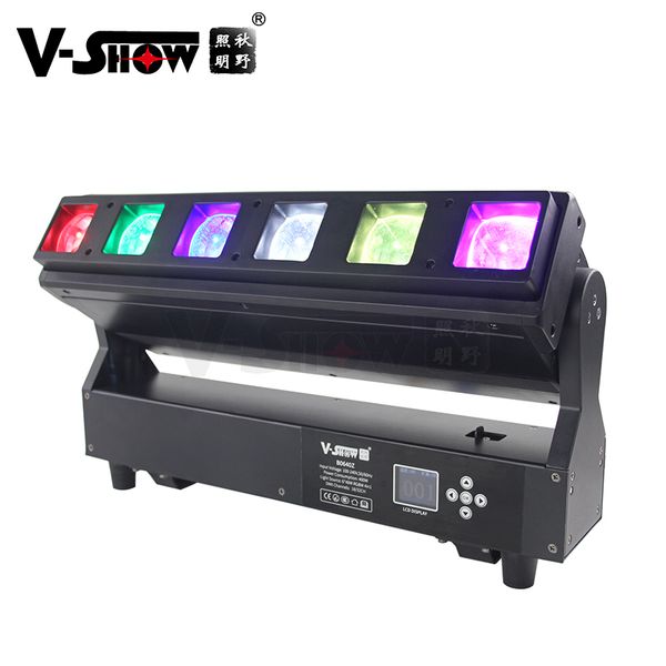 V-show 6*40W RGBW 4in1 Zoom hareketli çubuk zoom yıkama ışını her LED için ayrı kontrol