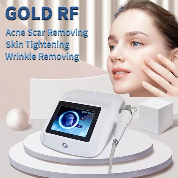 Nova tecnologia Skin Thalening Gold Fracional RF Máquina de microneedling para Salon Use dispositivo de frequência de radiofação