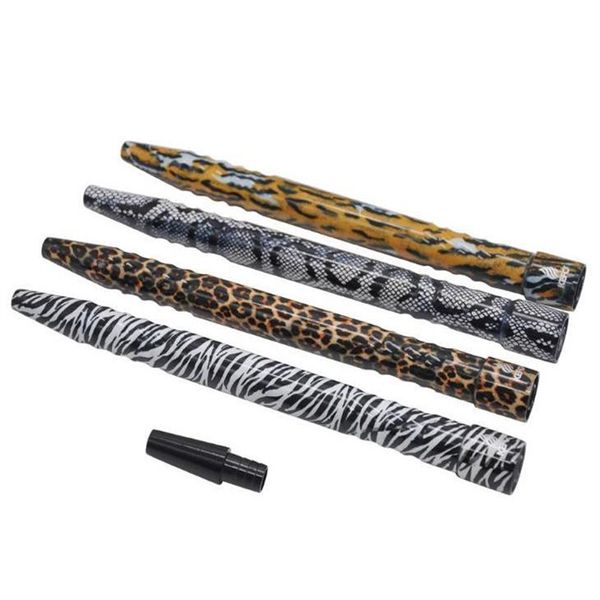 Tubi fumatori tubi araba metallo in alluminio stampato tigre stampa leopardo a bordo crollo fume metallo