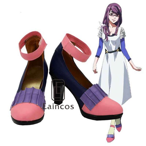 Trajes de catsuit anime tokyo ghoul rize kamishiro cosplay sapatos de festa feitos sob encomenda