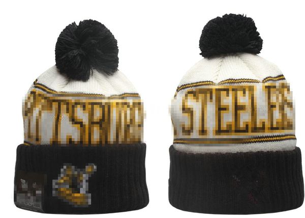 Pittsburgh Beanie Berretti SOX LA NY Squadra di baseball nordamericana Toppa laterale Winter Wool Sport Cappello lavorato a maglia Pom Skull Caps A23