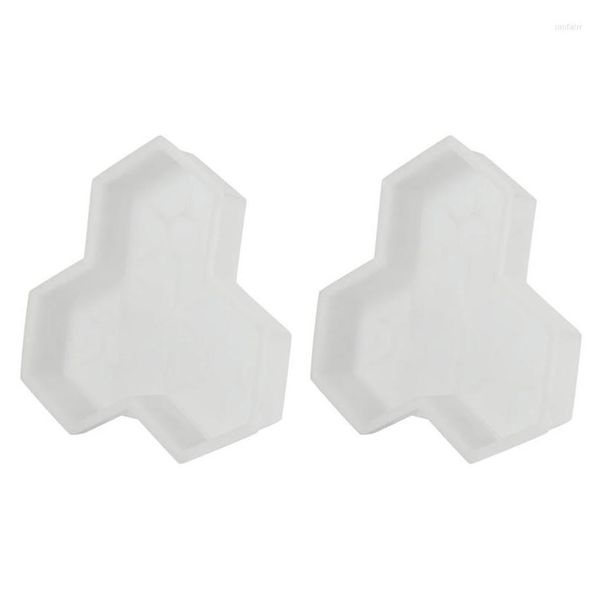 Decorazioni da giardino 2Pcs Path Mold Calcestruzzo Manualmente Plastica Step Stone Pavimentazione Stampi Per Pavimentazione Cortili Sq Dhafx