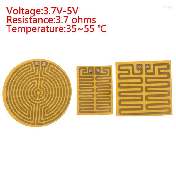 Tapetes 1pc 3.7v-5v aquecedor mini isol