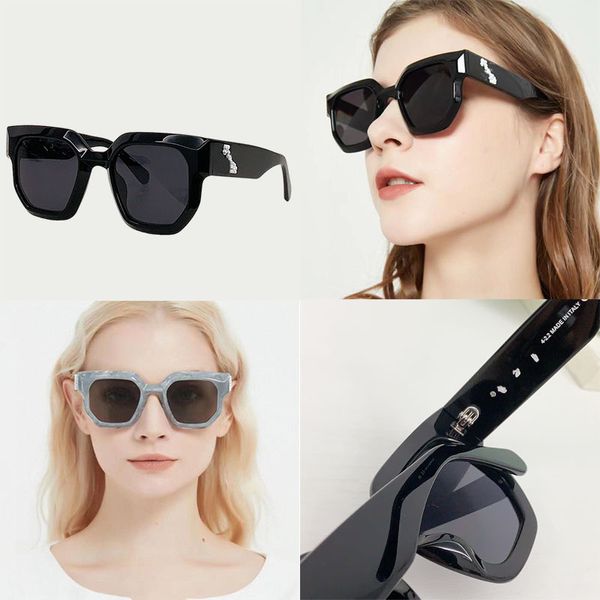 Квадратные мужские и женские модные дизайнерские солнцезащитные очки в черной оправе OERJ014, оправа с рисунком логотипа на ногах, отдых, отдых, спорт на открытом воздухе, оригинальная коробка