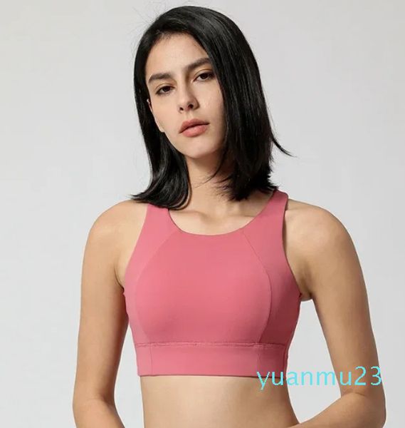 Reggiseni sportivi per ragazze Intimo da corsa ad alto supporto 2023 Canotta fitness push-up con bella croce sul retro