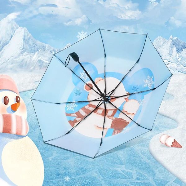 Guarda-chuvas Dobrável Guarda-chuva Sombreamento Proteção Solar UV Automático Bonito One Piece Anime