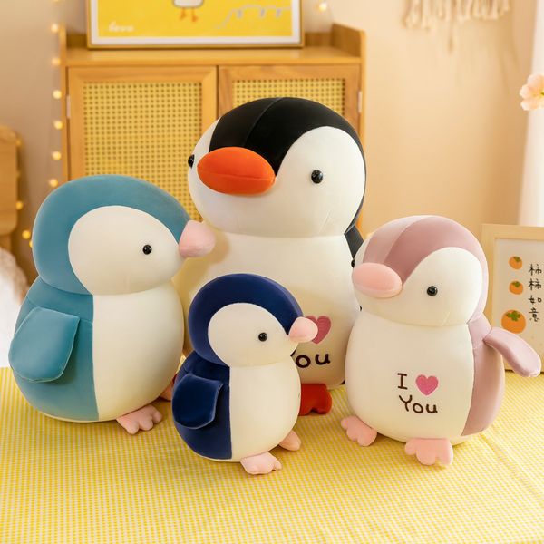 Dolls de brinquedos de pelúcia para pinguim de 4 cores para atacado de bonecas, presentes de bonecas