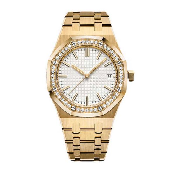 AudemaP Fashion Relógio automático masculino Ap clean-factory Designer Watch pulseira de aço inoxidável relógio de diamante de vidro de safira com várias cores disponíveis