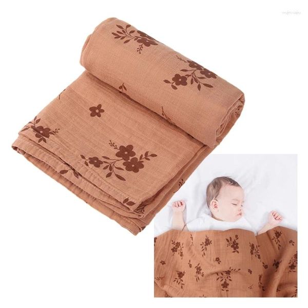 Одеяла хлопковые малышки пеленок одеяла рожденные оберточные умывальники Держите детей теплую весенню